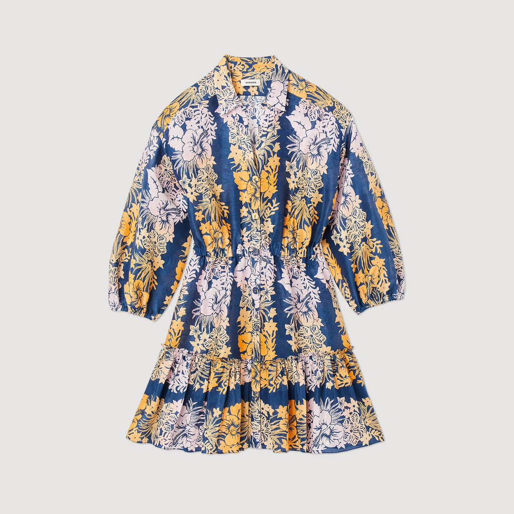 Robe Courte Imprimée Hawaï