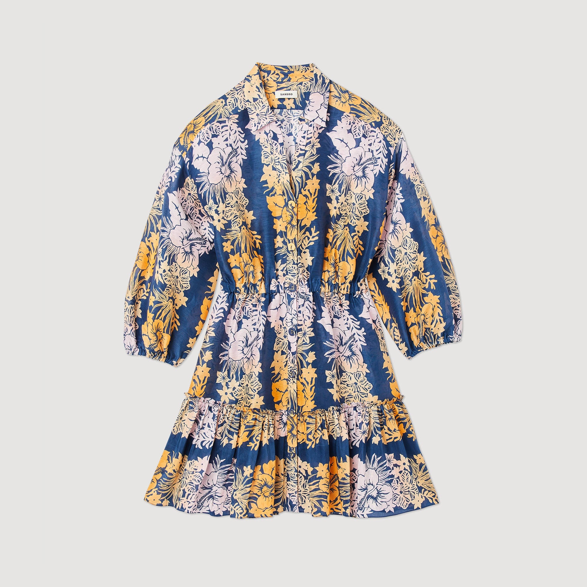 Robe Courte Imprimée Hawaï
