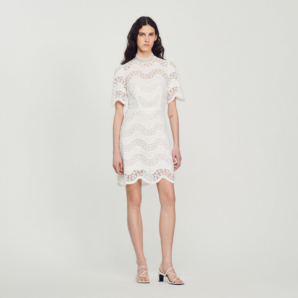 Vestido Corto De Guipur