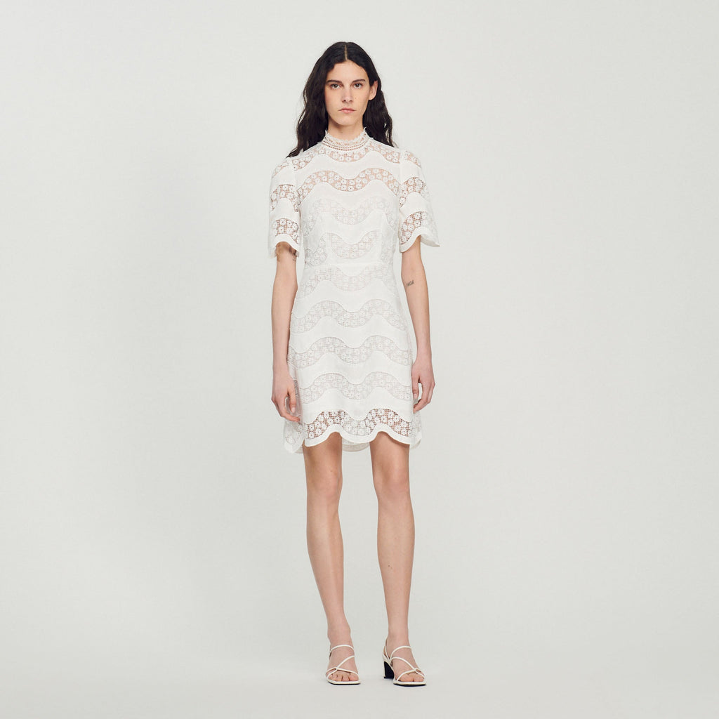 Vestido Corto De Guipur