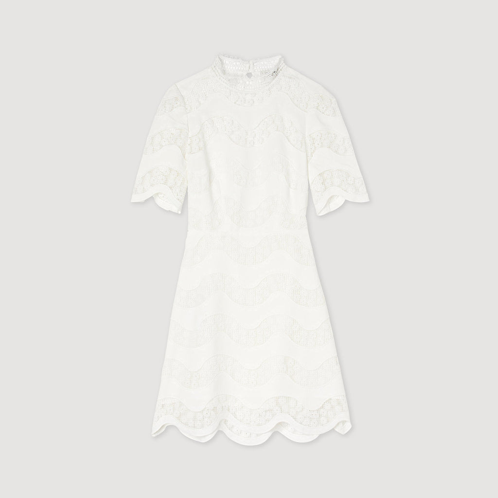 Vestido Corto De Guipur