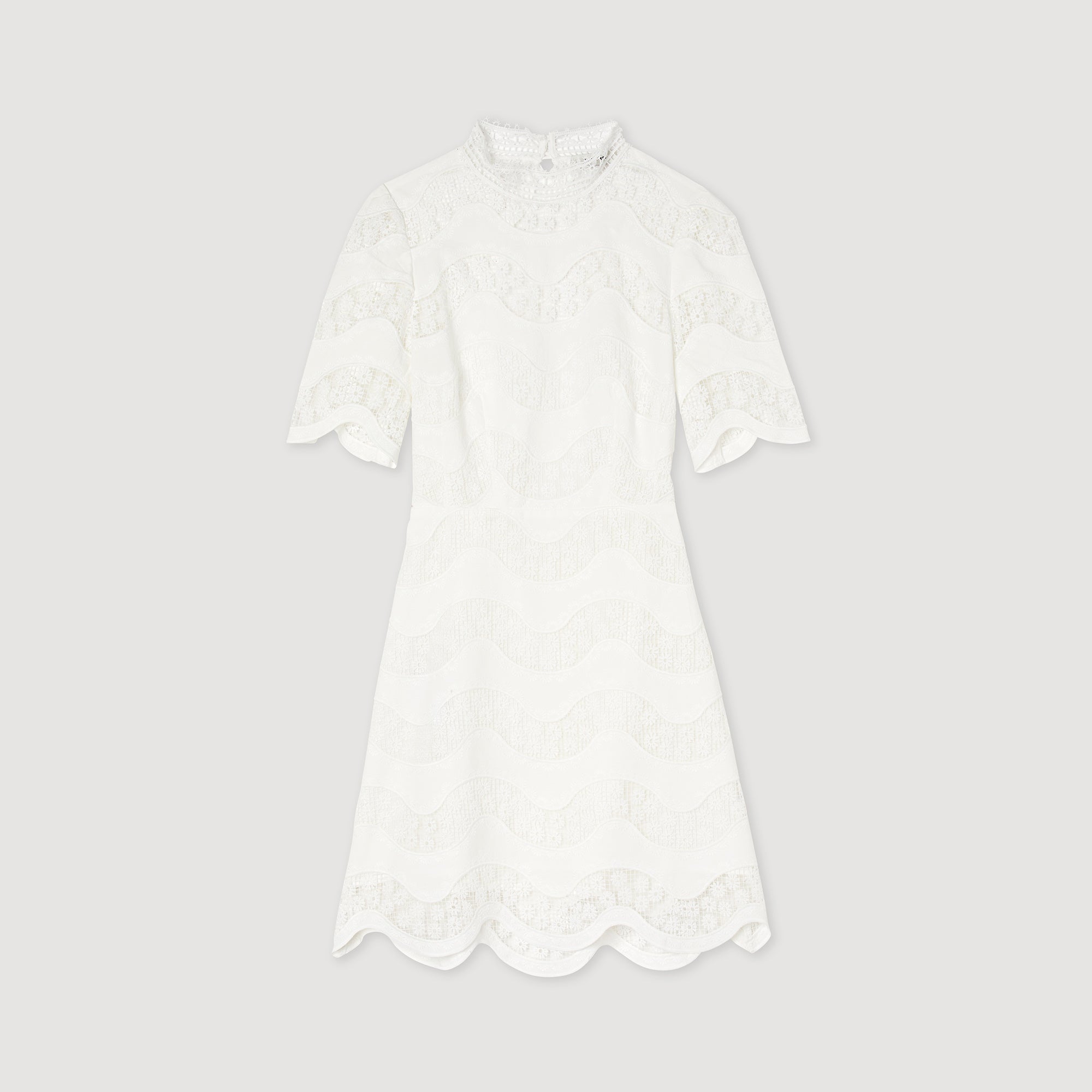 Vestido Corto De Guipur