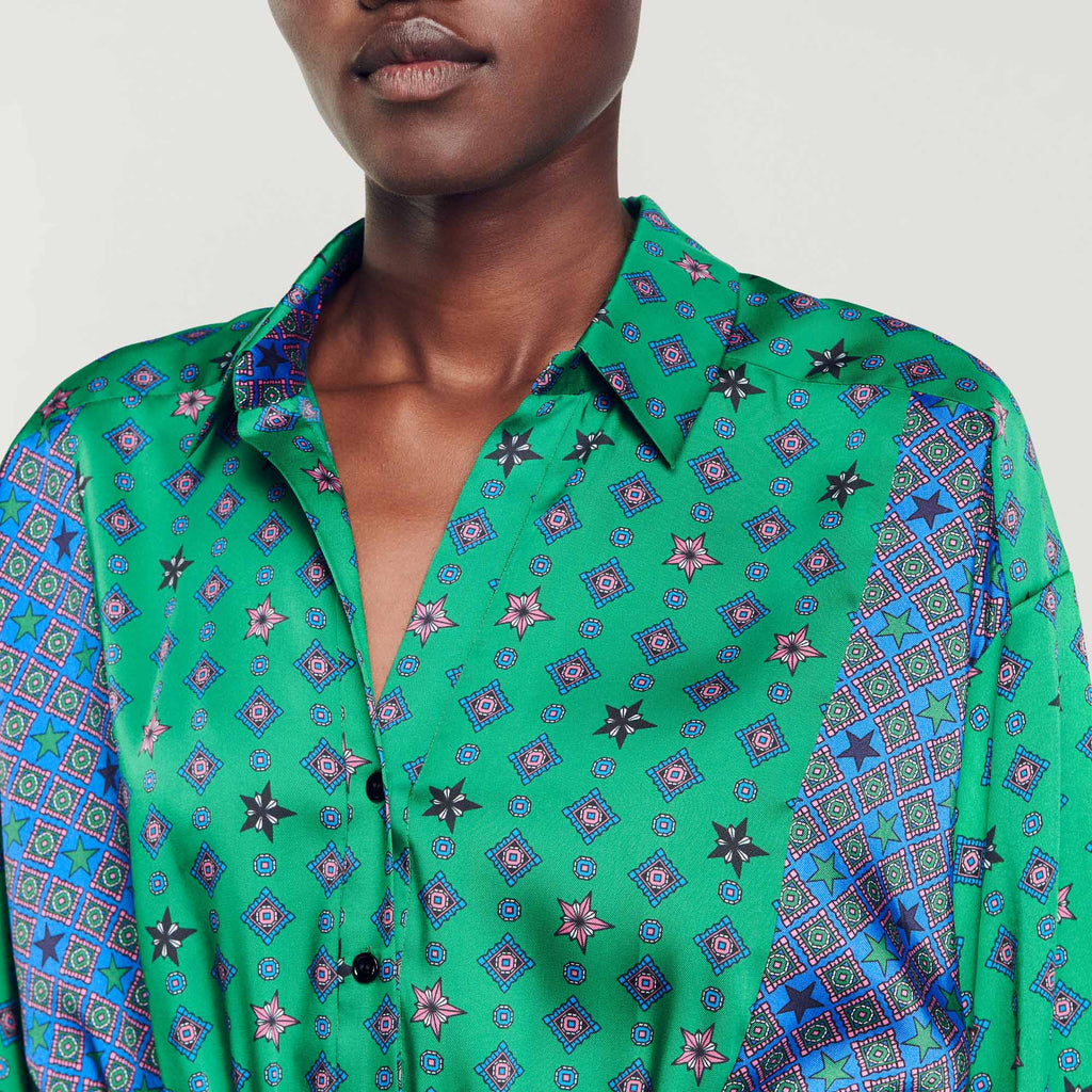 Vestido Camisero Estampado