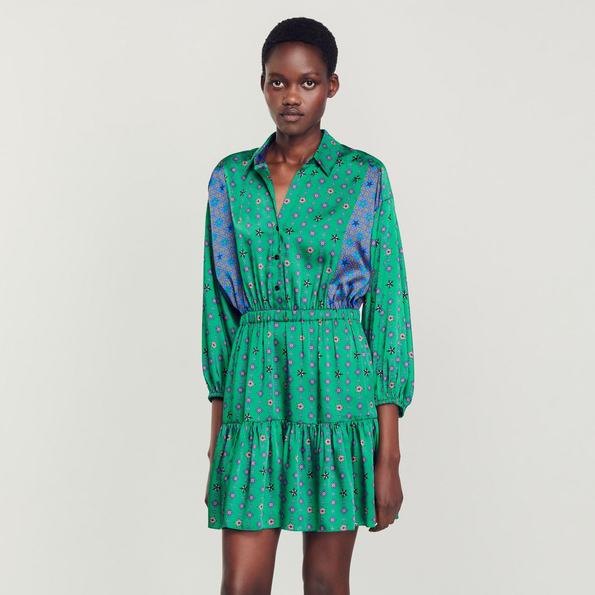 Vestido Camisero Estampado