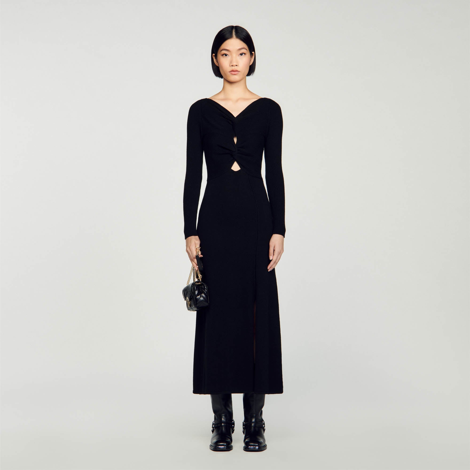 Robe En Maille Torsadée