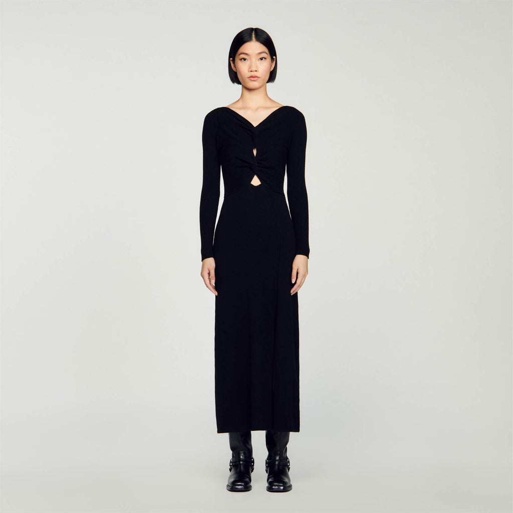 Robe En Maille Torsadée