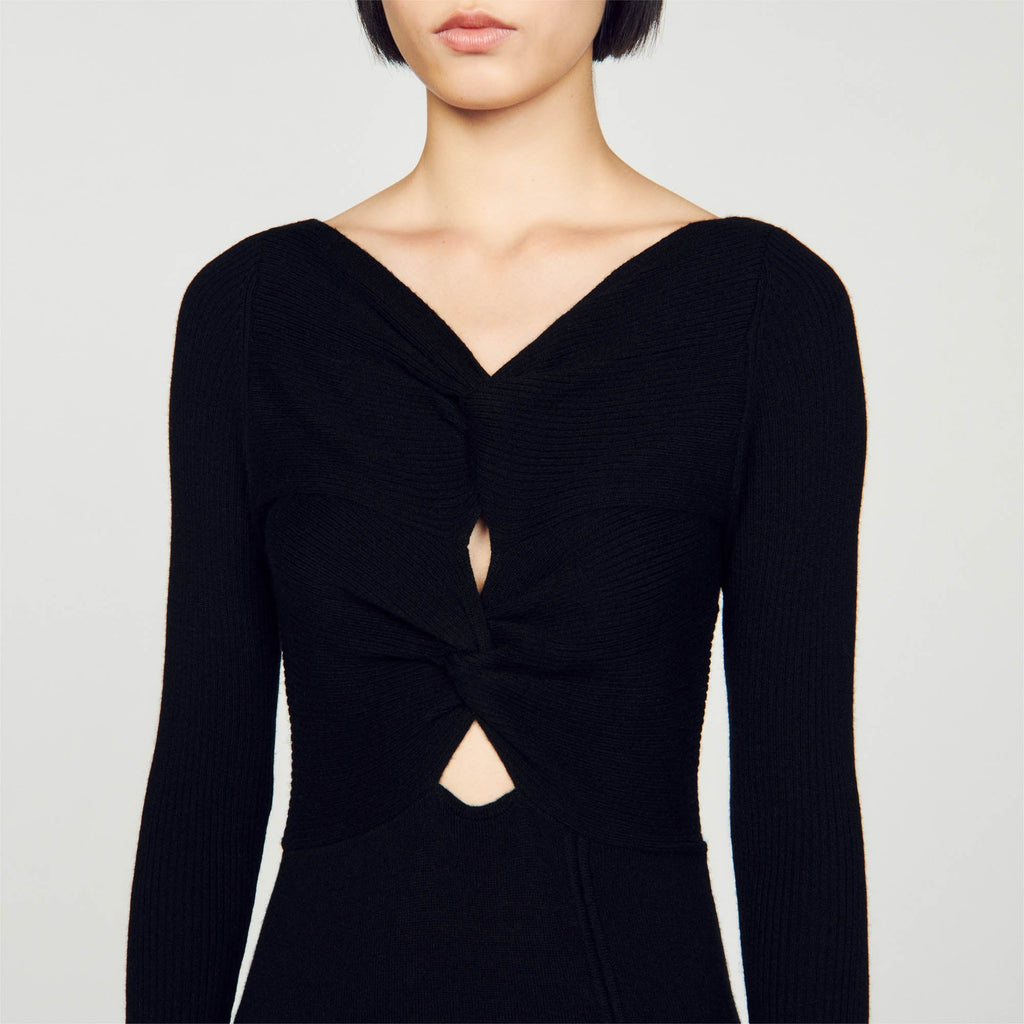 Robe En Maille Torsadée