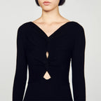 Robe En Maille Torsadée