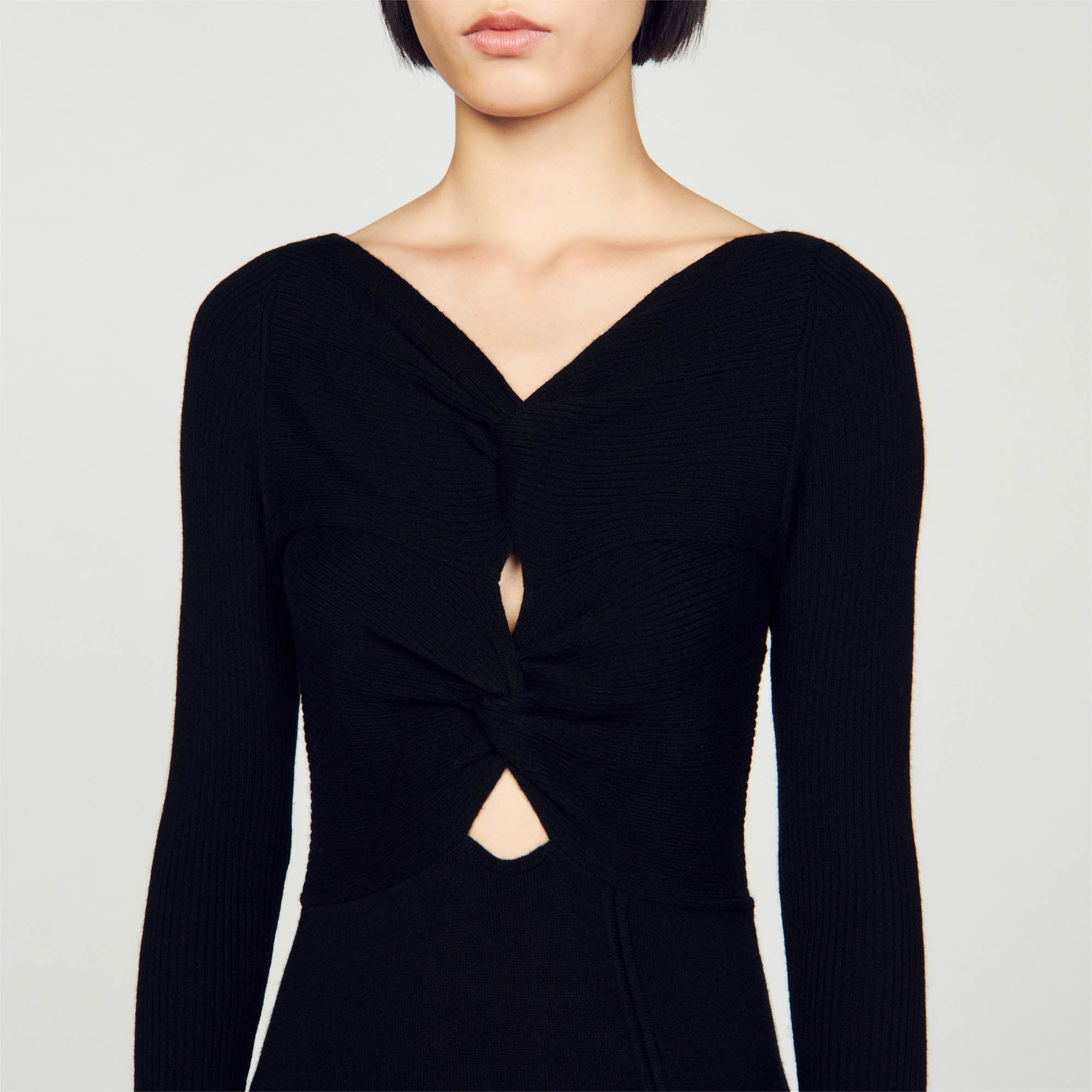 Robe En Maille Torsadée