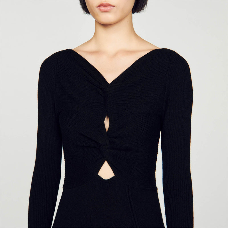 Robe En Maille Torsadée