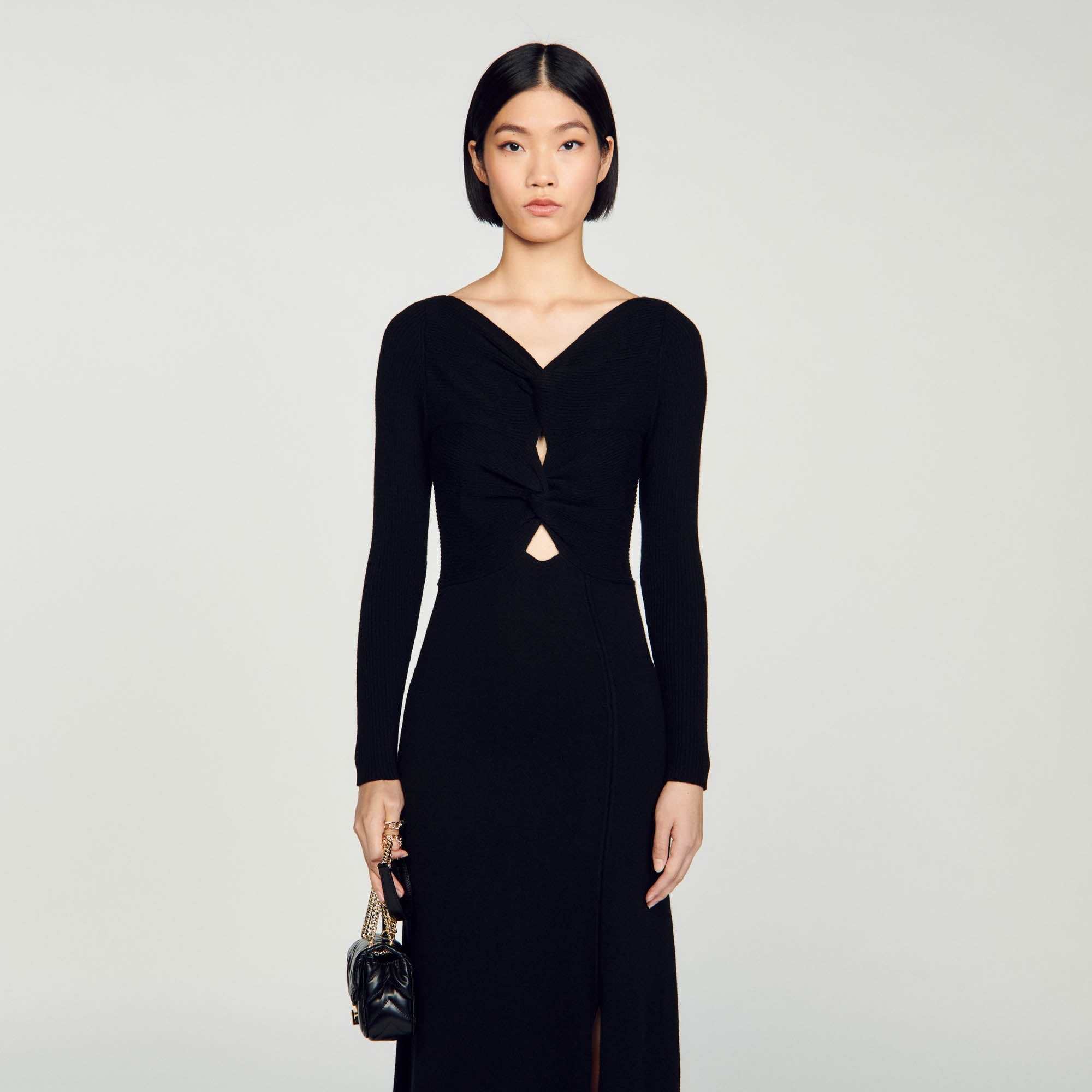 Robe En Maille Torsadée