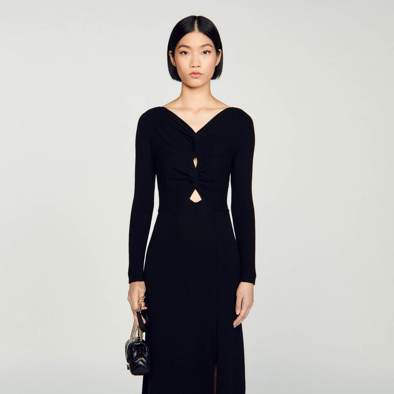 Robe En Maille Torsadée