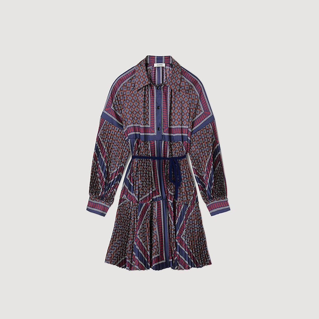 Vestido Camisero Plisado