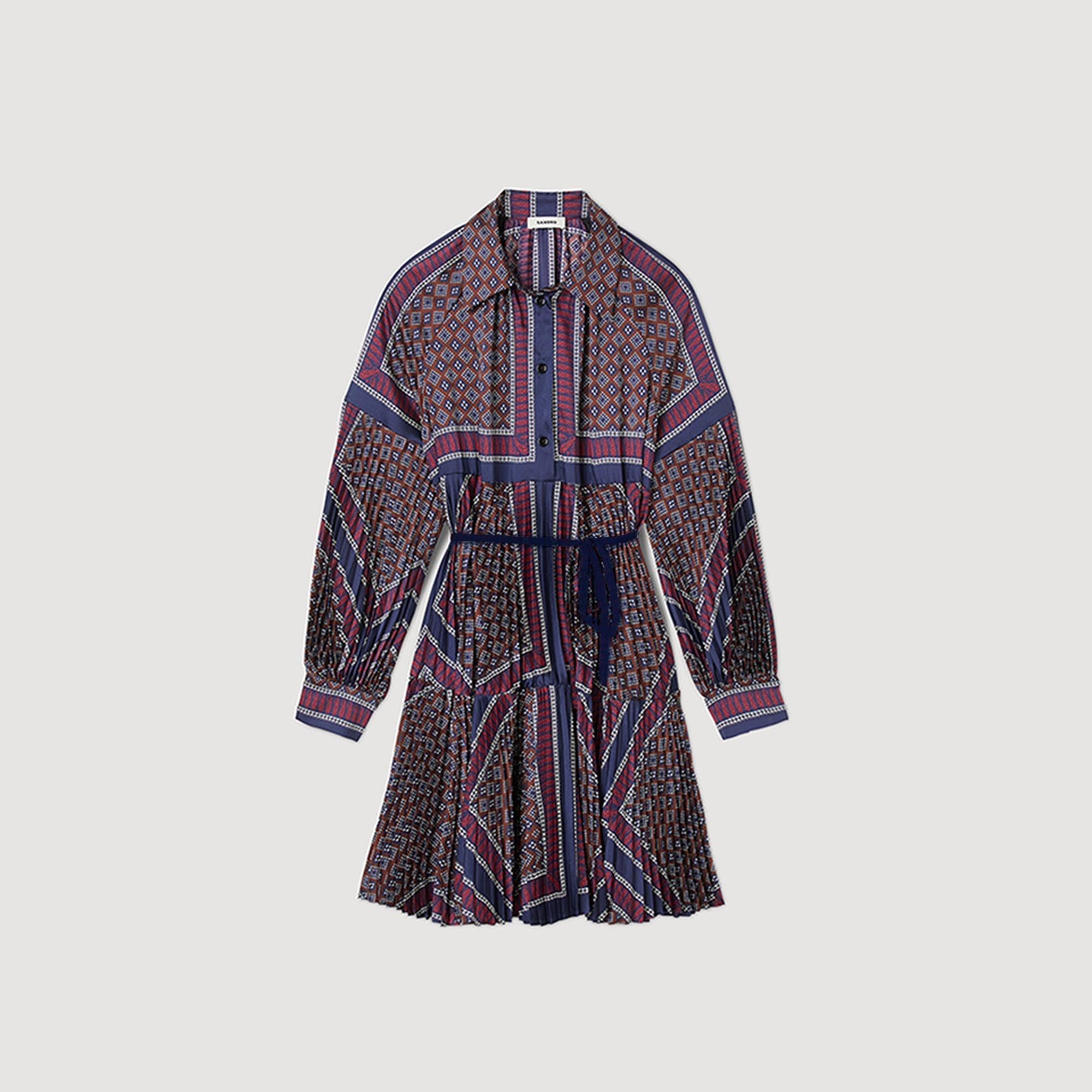 Vestido Camisero Plisado