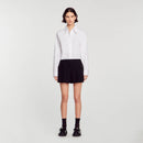Short Taille Haute En Tweed