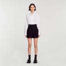 Short Taille Haute En Tweed