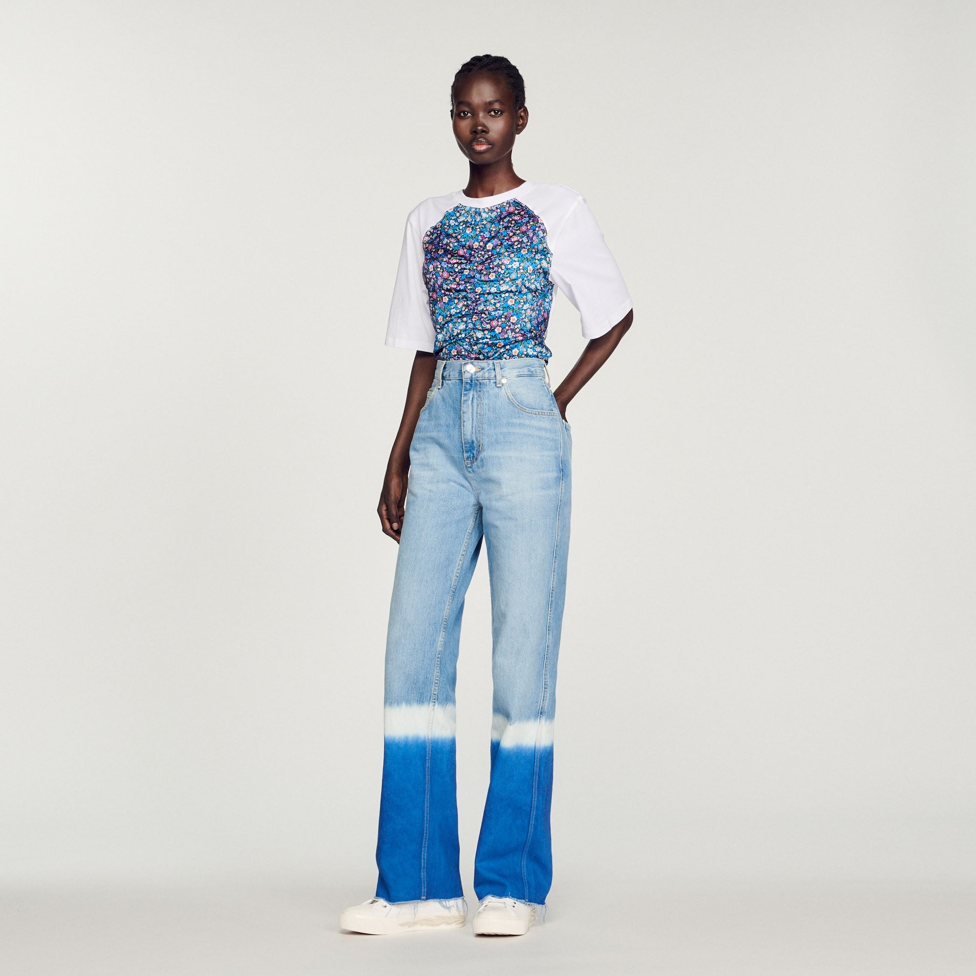 Open-Back Scarf T-Shirt