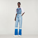 T-Shirt Foulard Ouvert Au Dos