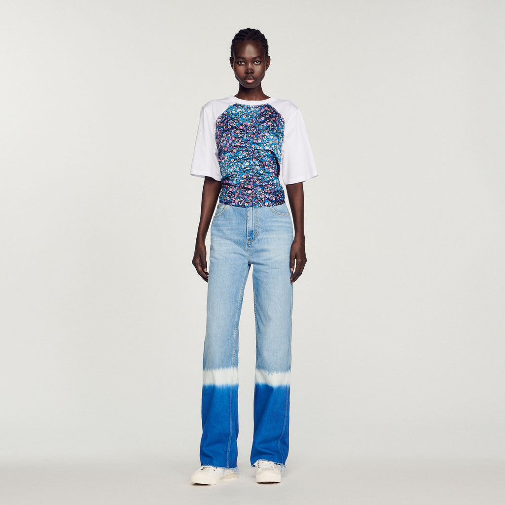 Open-Back Scarf T-Shirt