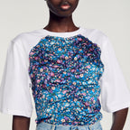 Open-Back Scarf T-Shirt