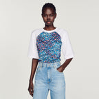 Open-Back Scarf T-Shirt