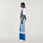 Open-Back Scarf T-Shirt