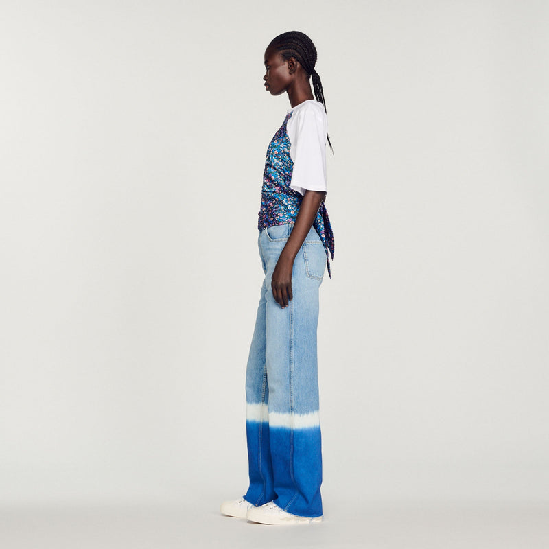 T-Shirt Foulard Ouvert Au Dos