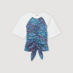 Open-Back Scarf T-Shirt