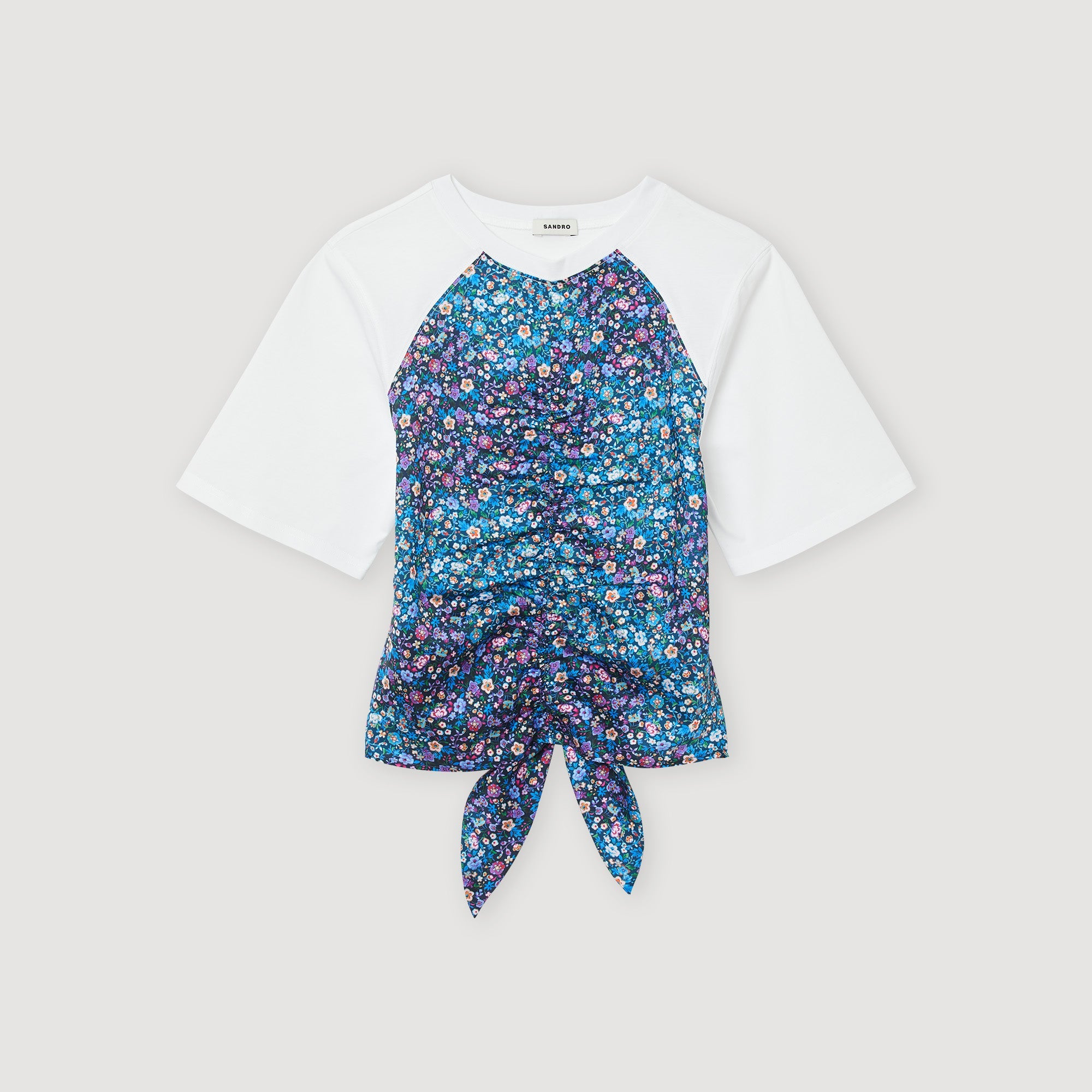 Open-Back Scarf T-Shirt