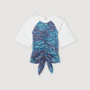 T-Shirt Foulard Ouvert Au Dos