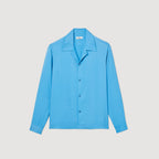 Camisa Fluida Cuello Mao Hombre