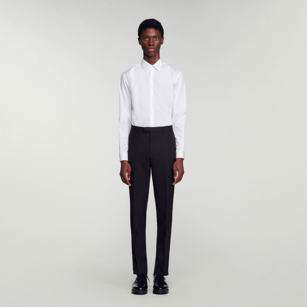 Pantalón de traje de lana