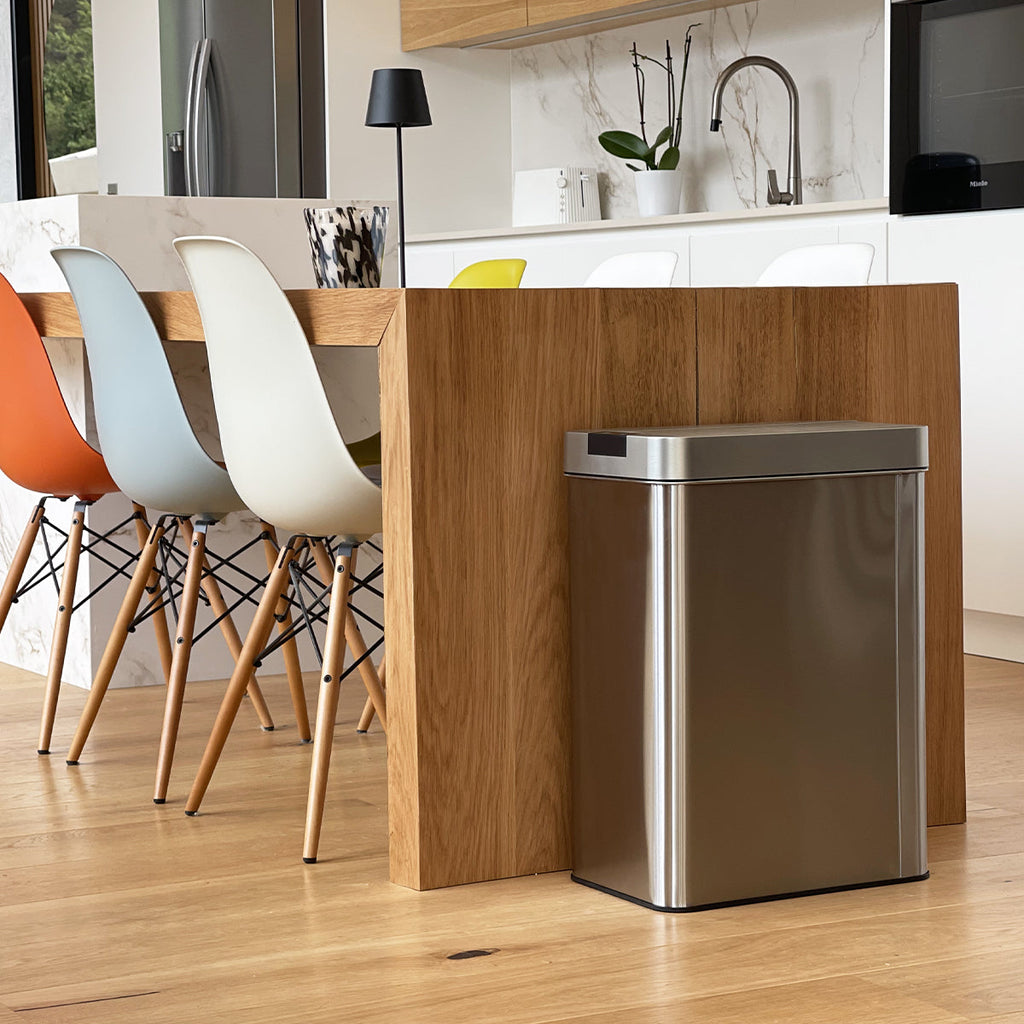 Silverlake Automatic Stainless Steel Trash Can - 90L - Silver