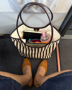 Bolso Milan de rayas