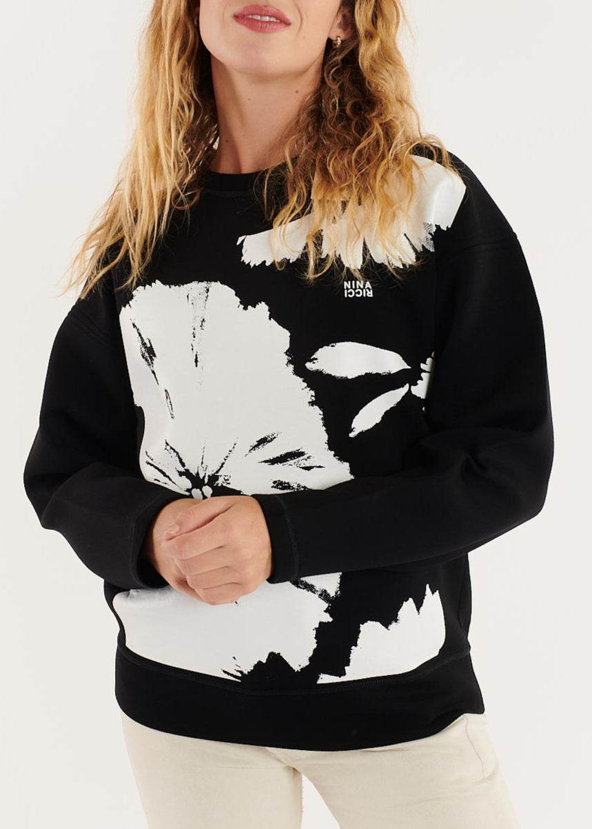 Long-Sleeve Top - Black/White - Women