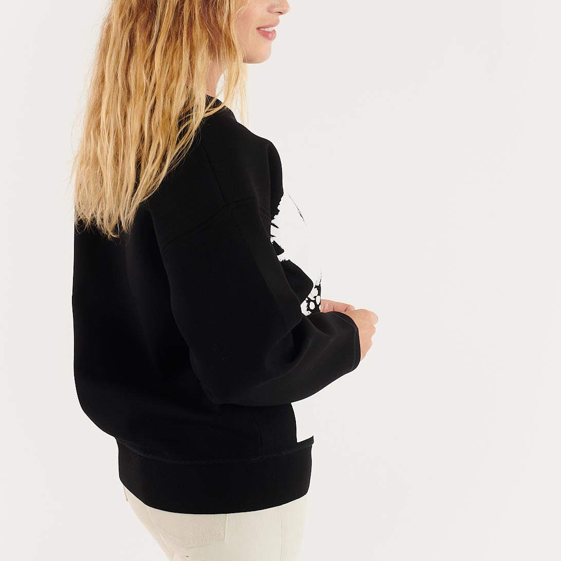 Long-Sleeve Top - Black/White - Women