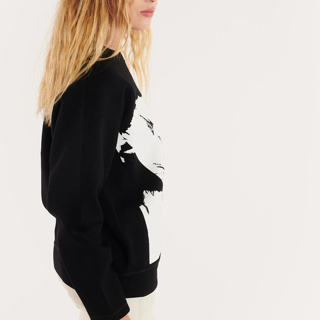 Long-Sleeve Top - Black/White - Women