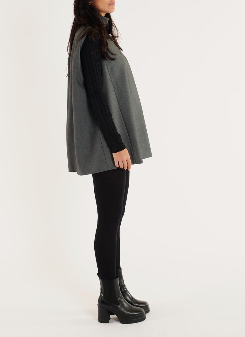 Top Sans Manche - Gris Chine - Femme