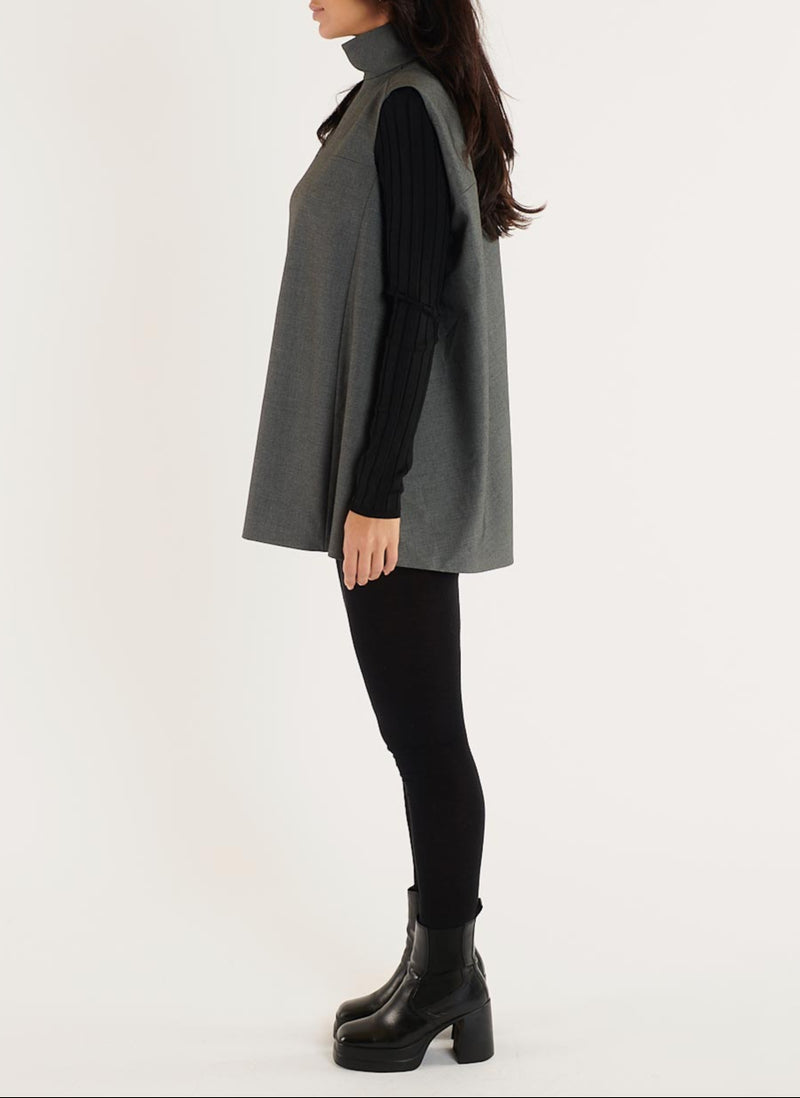 Top Sans Manche - Gris Chine - Femme