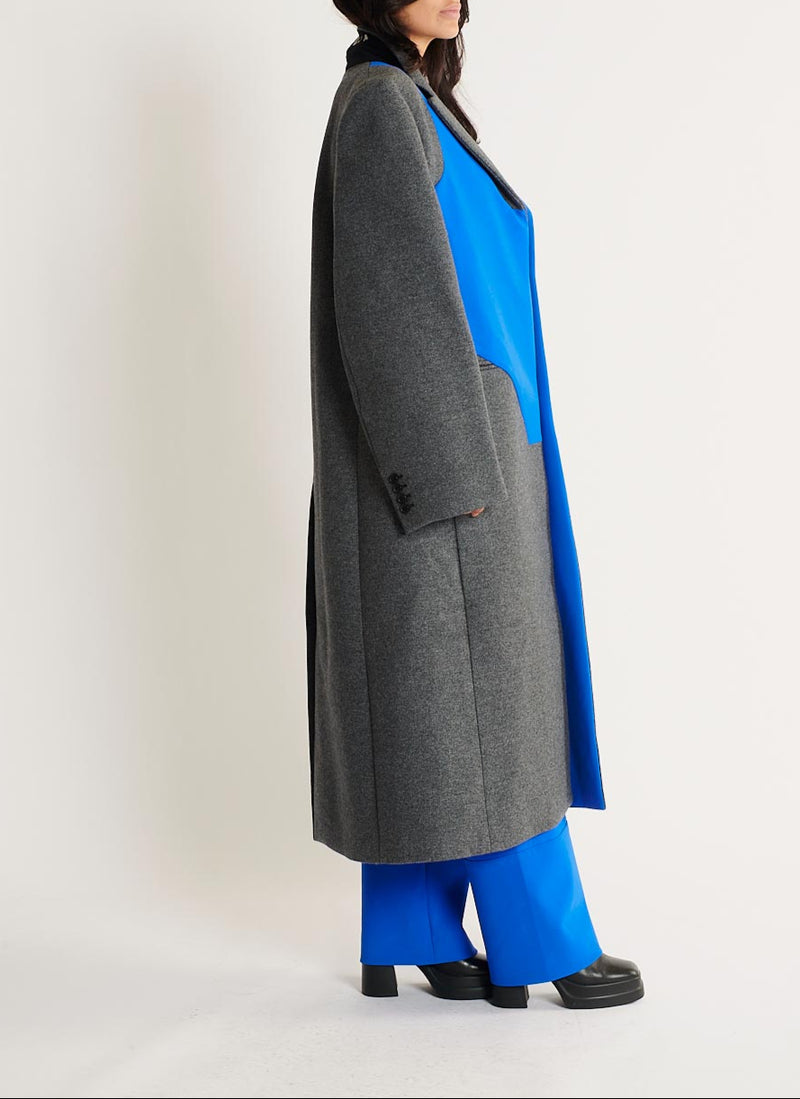 Manteau - Anthracite / Bleu - Femme