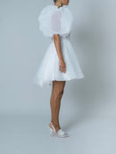 Schiffer Short Dress - Blanc