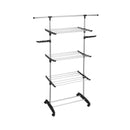Séchoir à linge étendoir multifonction 18M ULTIMA 3 niveaux Noir et inox - REDDECO.com
