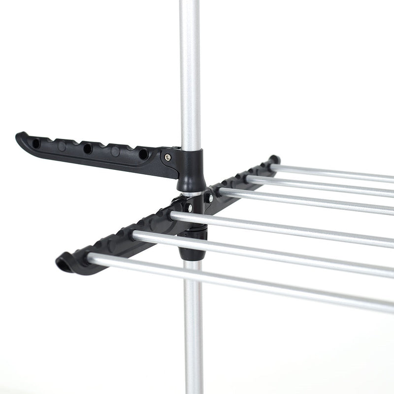 Séchoir à linge étendoir multifonction 18M ULTIMA 3 niveaux Noir et inox - REDDECO.com