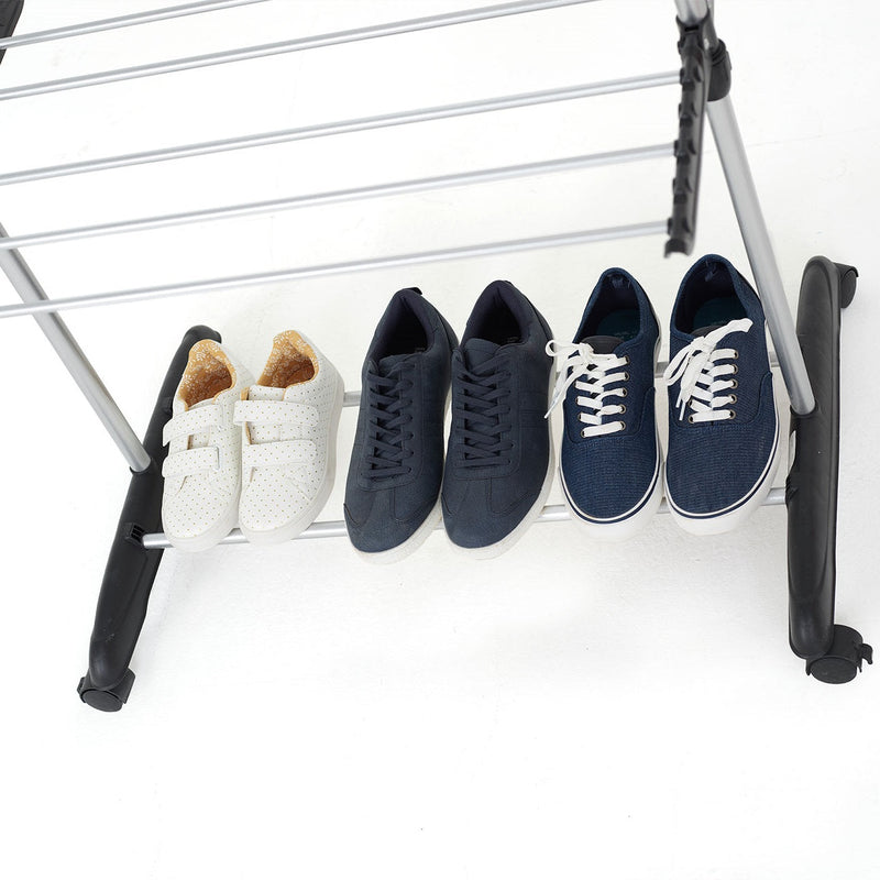 Séchoir à linge étendoir multifonction 25M ULTIMA 3 niveaux Noir et inox - REDDECO.com