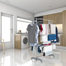 Séchoir à linge étendoir multifonction 25M EXTRA 3 niveaux Gris et Inox - REDDECO.com