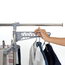 Séchoir à linge étendoir multifonction 25M EXTRA avec 30 accessoires 3 niveaux Gris et Inox - REDDECO.com