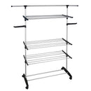 Séchoir à linge étendoir multifonction 25M ULTIMA 3 niveaux Noir et inox - REDDECO.com