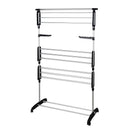 Séchoir à linge étendoir multifonction 25M ULTIMA 3 niveaux Noir et inox - REDDECO.com