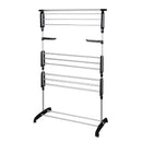 Séchoir à linge étendoir multifonction 25M ULTIMA 3 niveaux Noir et inox - REDDECO.com