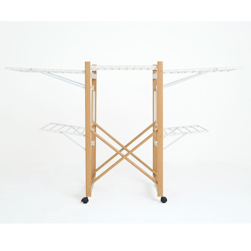 Séchoir à linge étendoir multifonction 28M USHUAIA Couleur bois - REDDECO.com